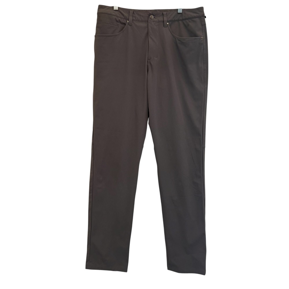 lululemon ABC Pants Classic Grey LM5969S Mens Sz 32‎ Stretch Commuter STAIN